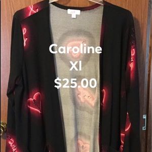 Lularoe Caroline hearts and word love